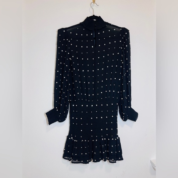 Retrofete Hedy Dress black with pearls - Picture 4 of 8